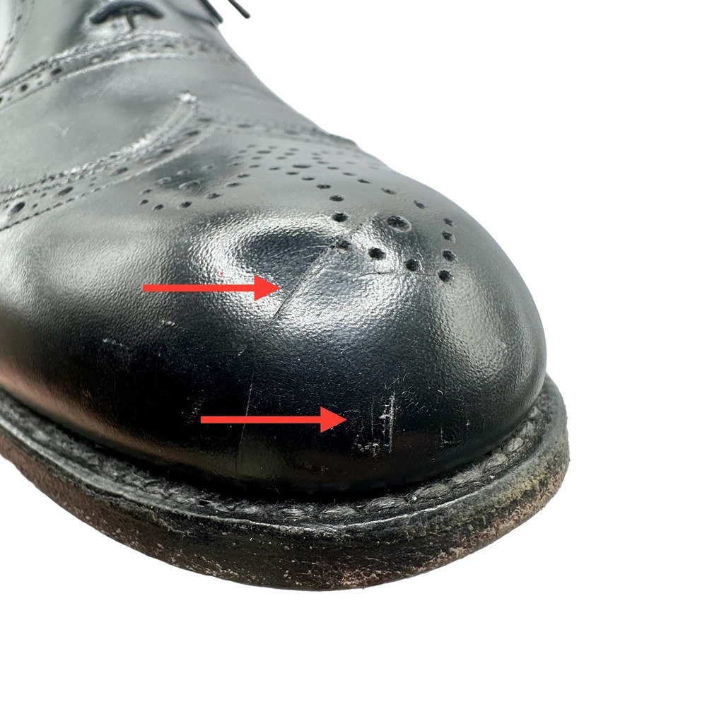 Allen Edmonds | Chester Black Leather Wingtip Oxford Dress Shoes | Size 14 AA - Picture 12 of 12